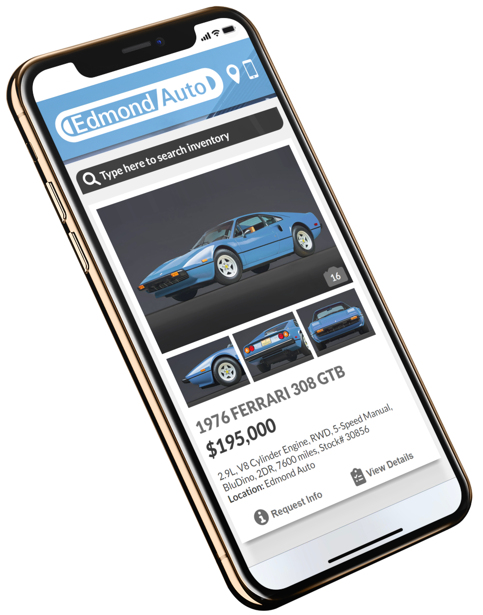 DealerWebConnect mobile inventory display